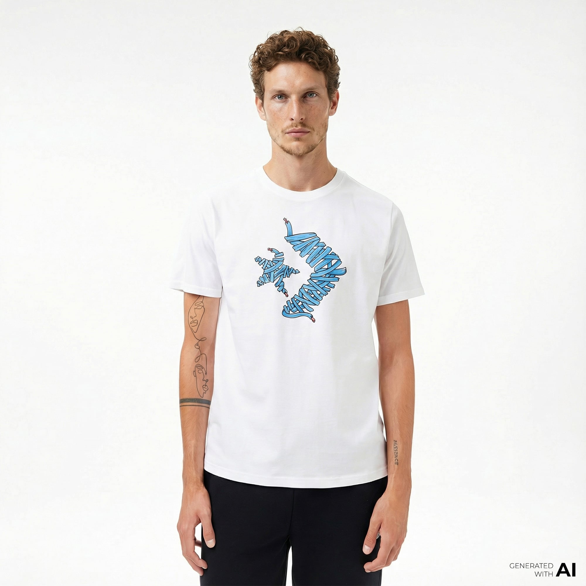  Converse Erkek Beyaz T-Shirt