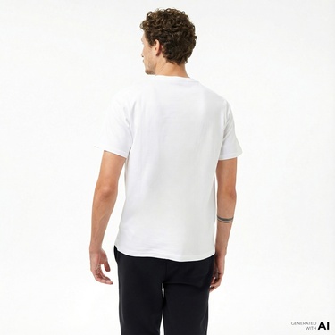  Converse Erkek Beyaz T-Shirt