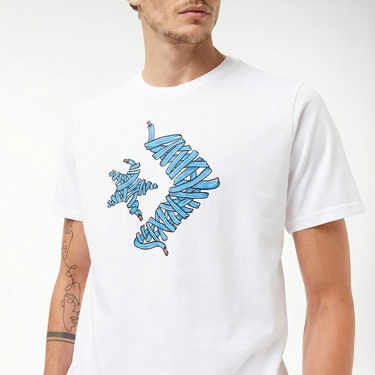  Converse Erkek Beyaz T-Shirt