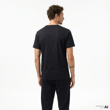  Converse Erkek Siyah T-Shirt