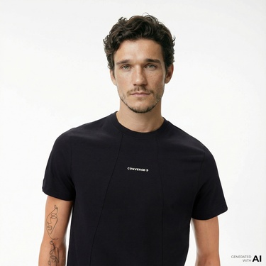  Converse Erkek Siyah T-Shirt