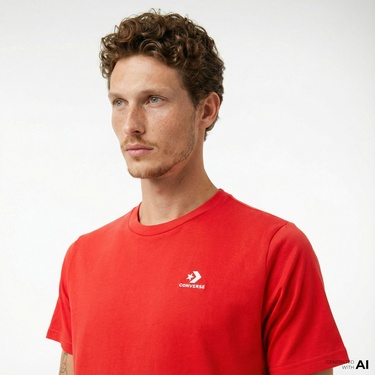  Converse Erkek Kırmızı T-Shirt