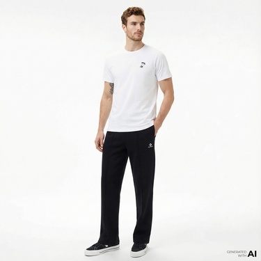  Converse Erkek Beyaz T-Shirt