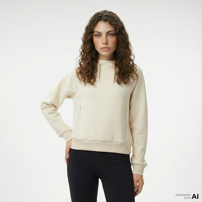  Converse Kadın Krem Sweatshirt