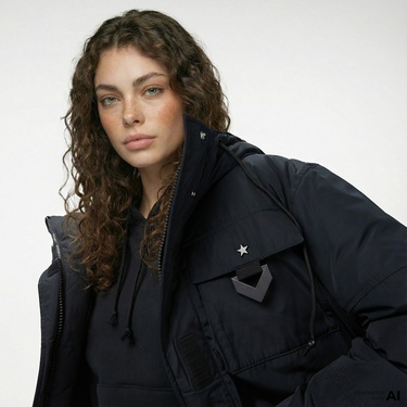  Converse Kadın Siyah Mont