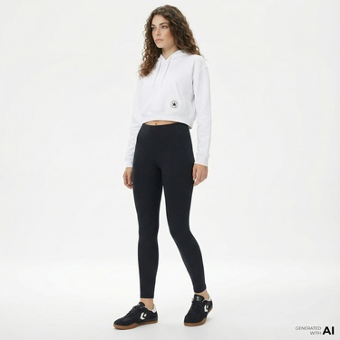  Converse Kadın Siyah Tayt