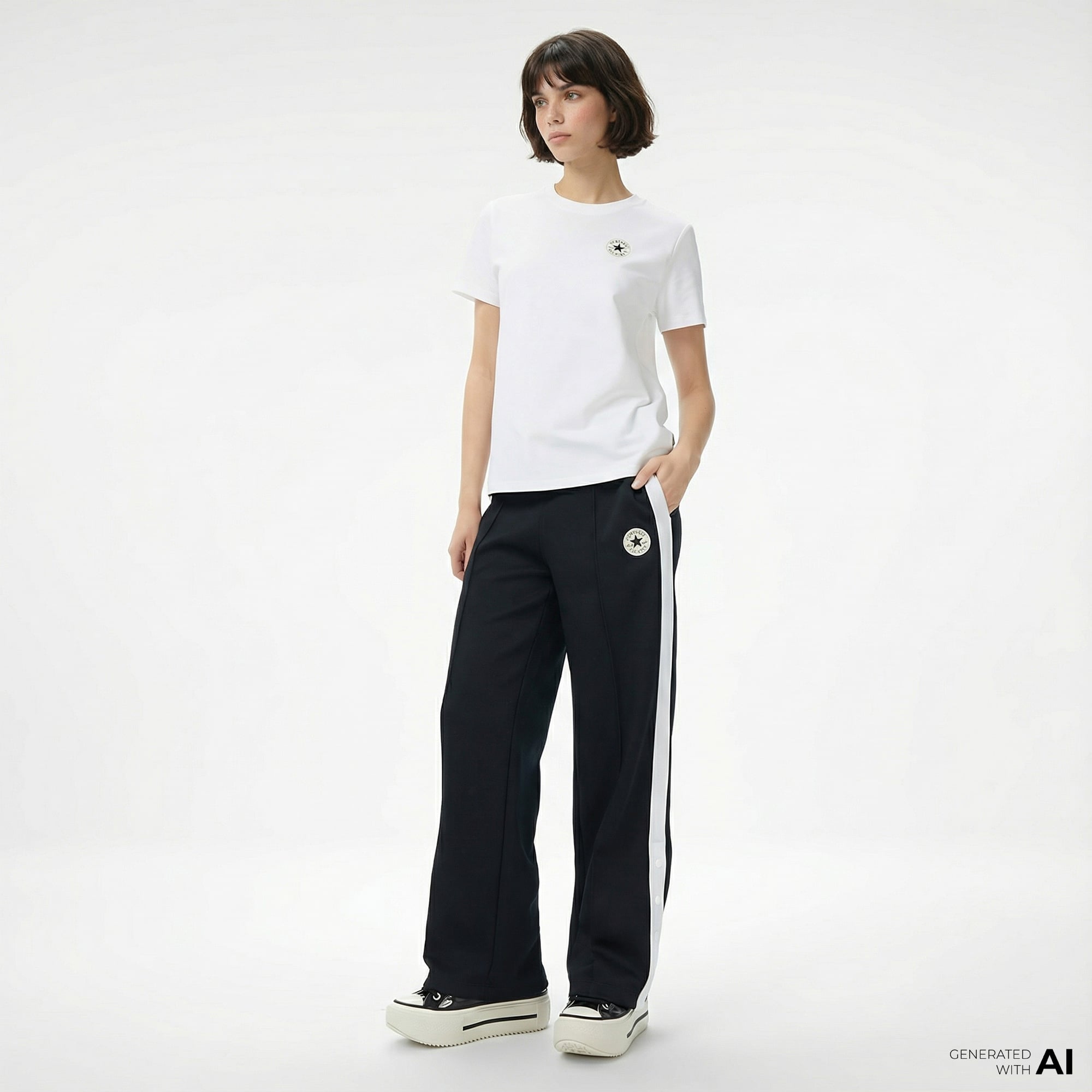  Converse Kadın Siyah Eşofman Altı