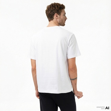  Converse Erkek Beyaz T-Shirt