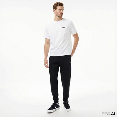  Converse Erkek Beyaz T-Shirt