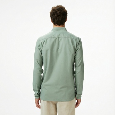  Fred Perry Oxford Erkek Yeşil Gömlek