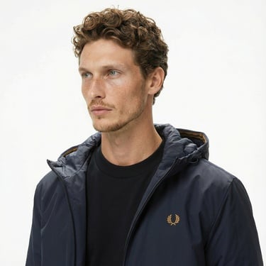  Fred Perry Hooded Brentham Erkek Lacivert Mont