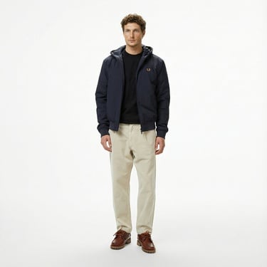  Fred Perry Hooded Brentham Erkek Lacivert Mont