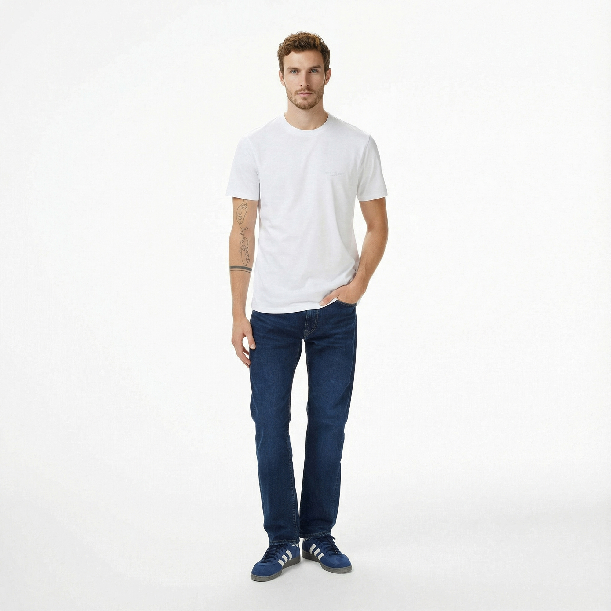 Armani Exchange Erkek Beyaz T-Shirt