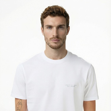  Armani Exchange Erkek Beyaz T-Shirt