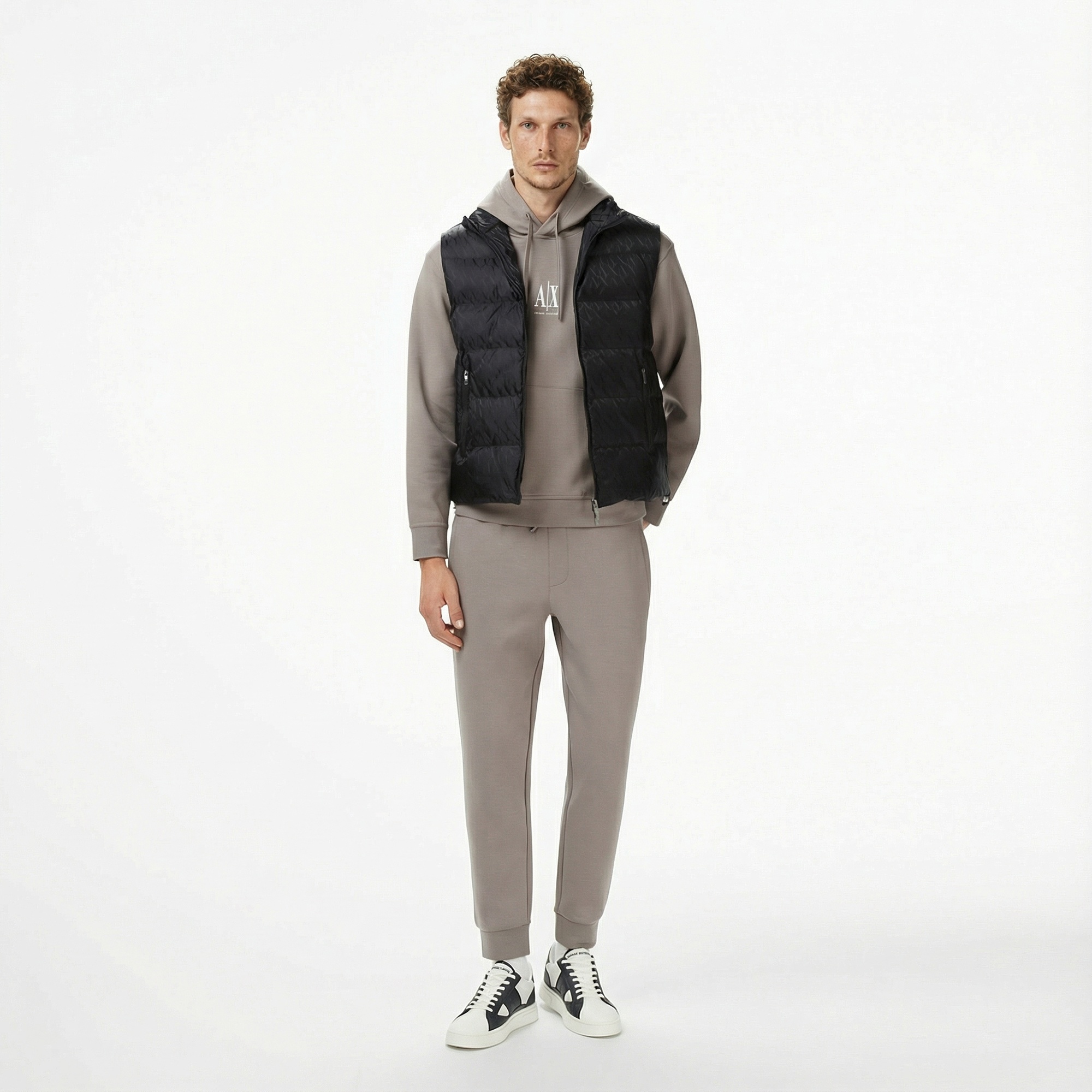 Armani Exchange Erkek Siyah Yelek