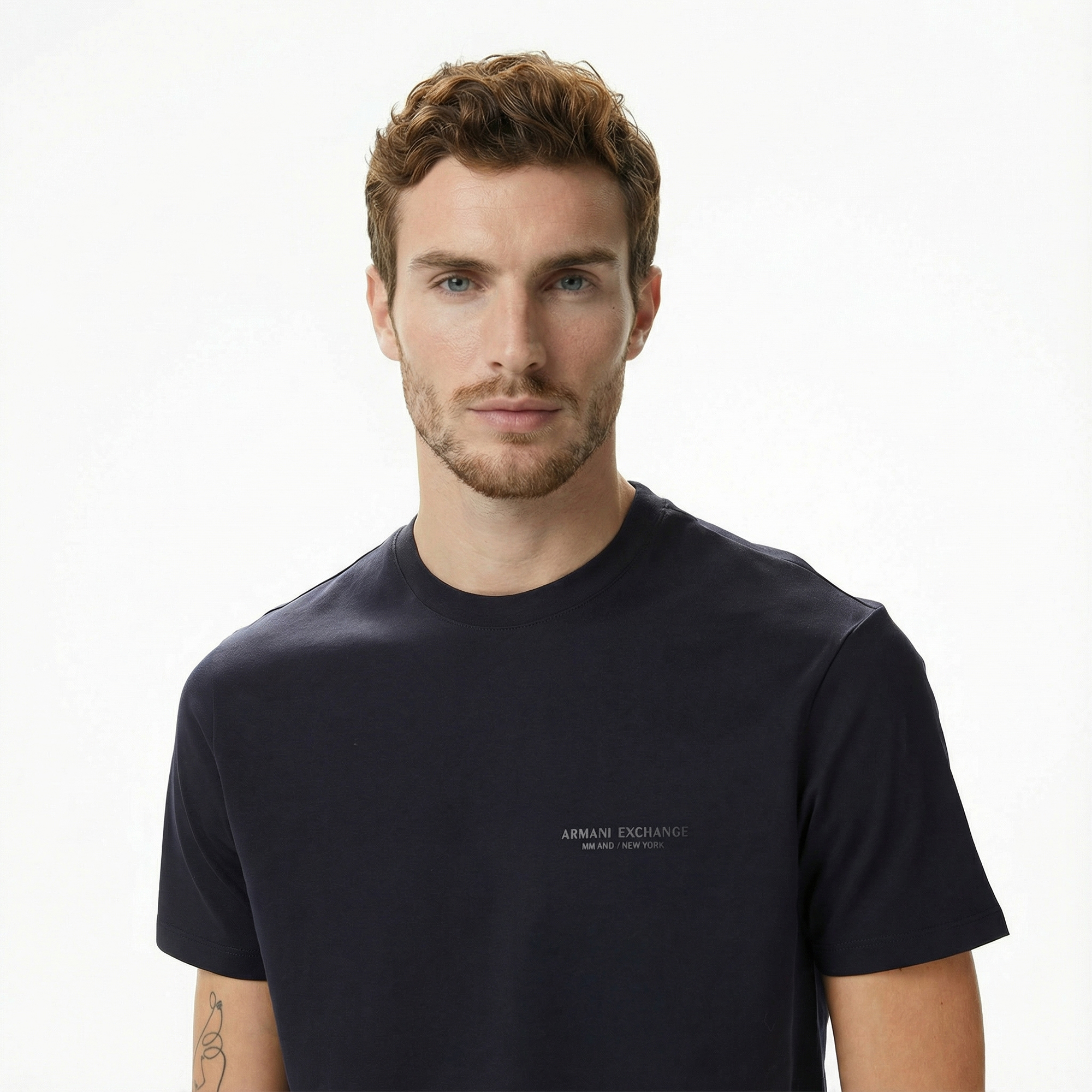 Armani Exchange Erkek Lacivert T-Shirt