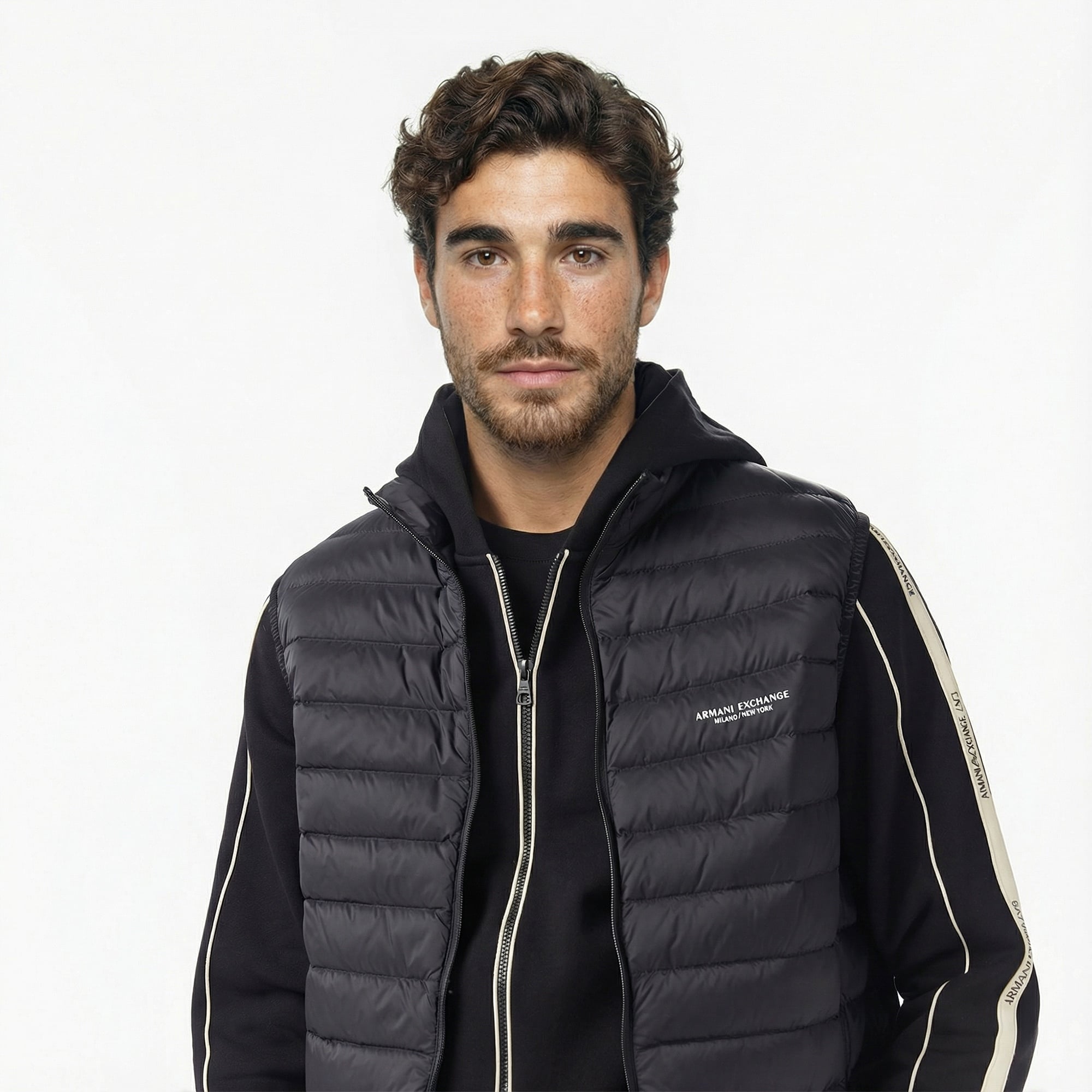 Armani Exchange Erkek Siyah Yelek