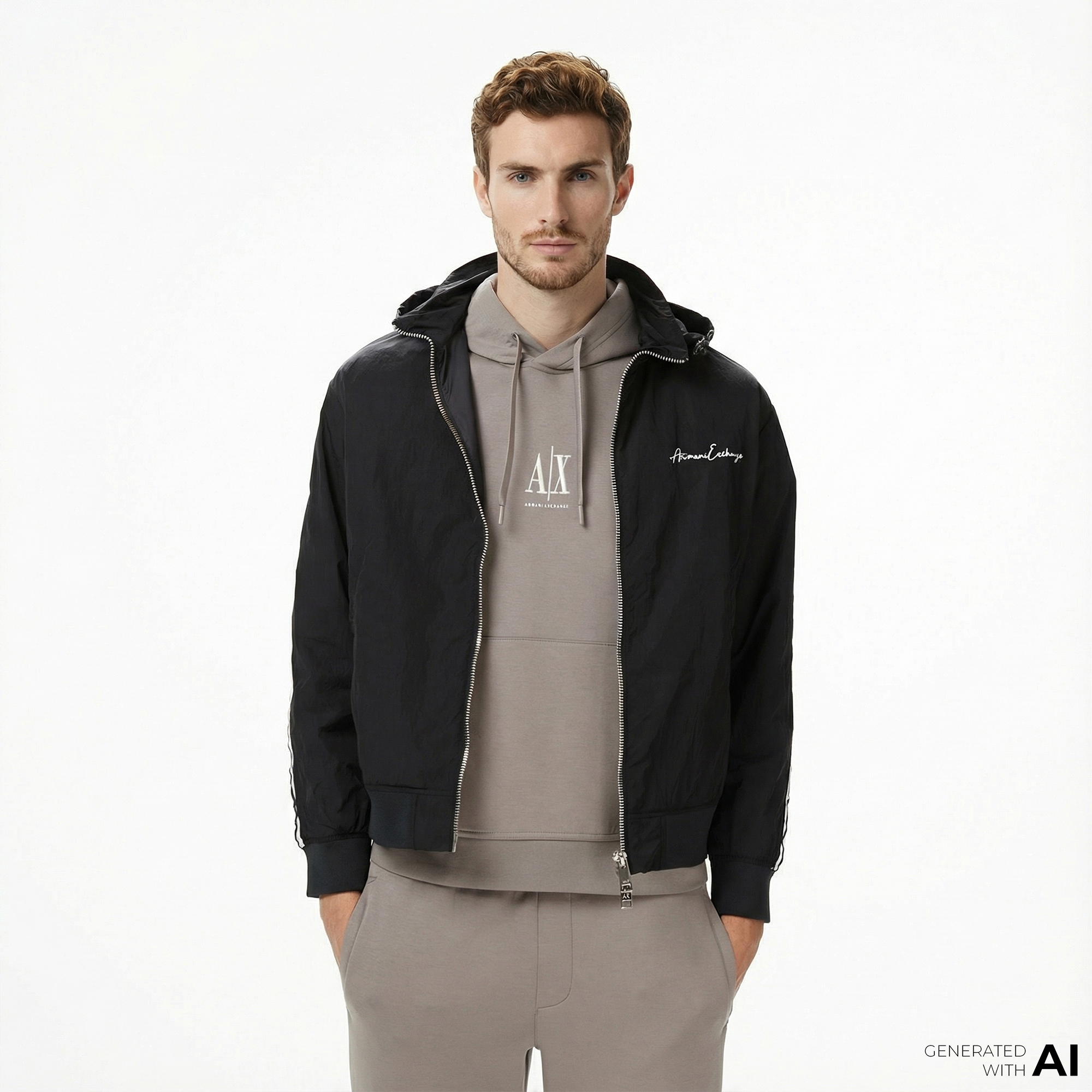  Armani Exchange Erkek Siyah Ceket