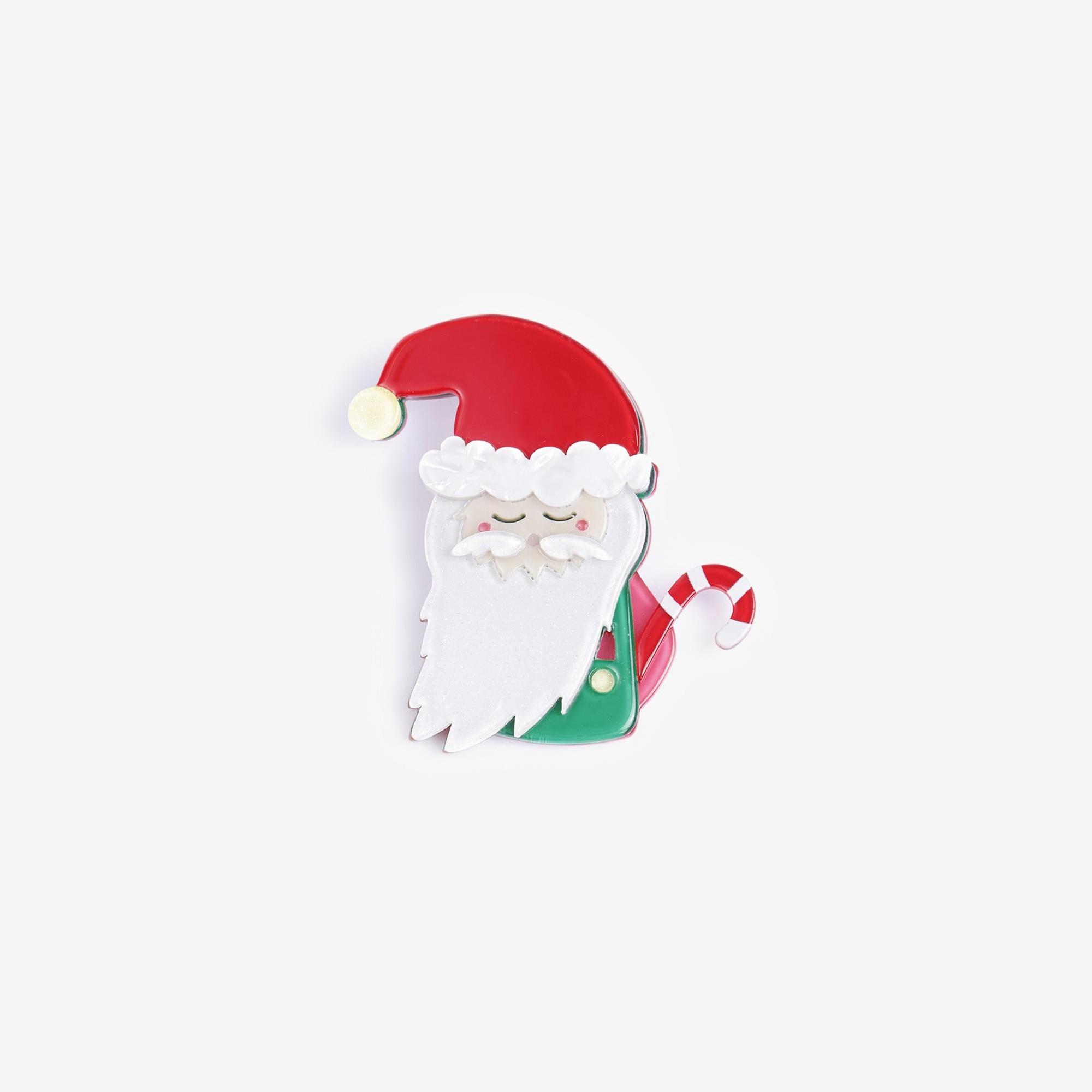 YARGICI Noel Baba Figürlü Broş