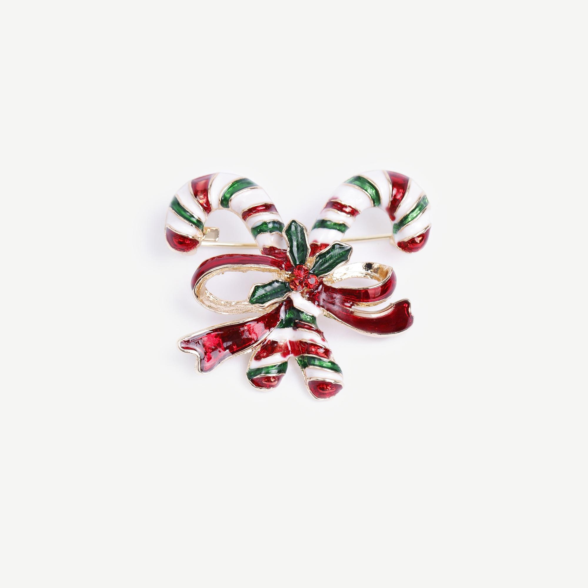 YARGICI Baston Şeker Figürlü Broş