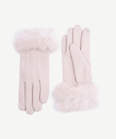  YARGICI Bileği Kürk Detaylı Eldiven