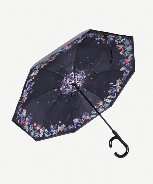  YARGICI Çiçek Desenli Ters Formlu Şemsiye