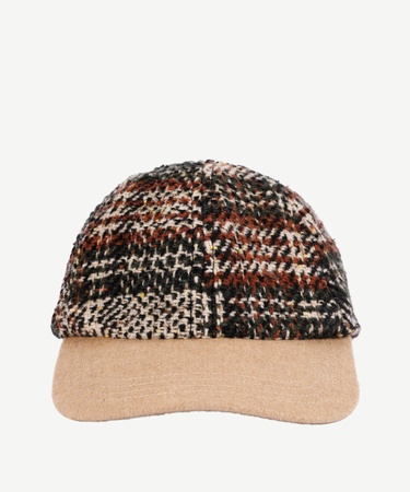  YARGICI Ekose Desenli Yün Şapka