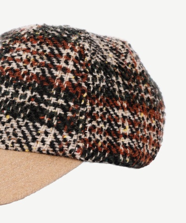  YARGICI Ekose Desenli Yün Şapka
