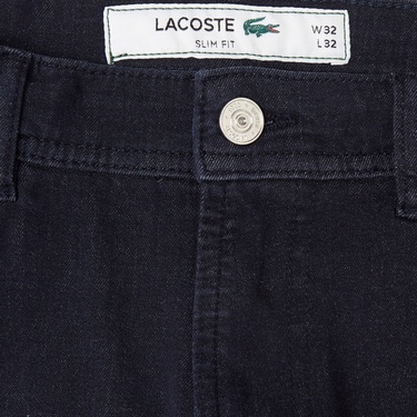  Lacoste Erkek Slim Fit Koyu Mavi Jean Pantolon