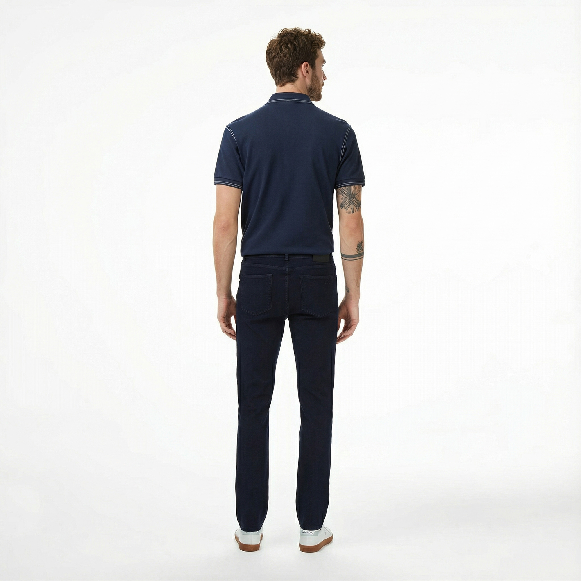  Lacoste Erkek Slim Fit Koyu Mavi Jean Pantolon