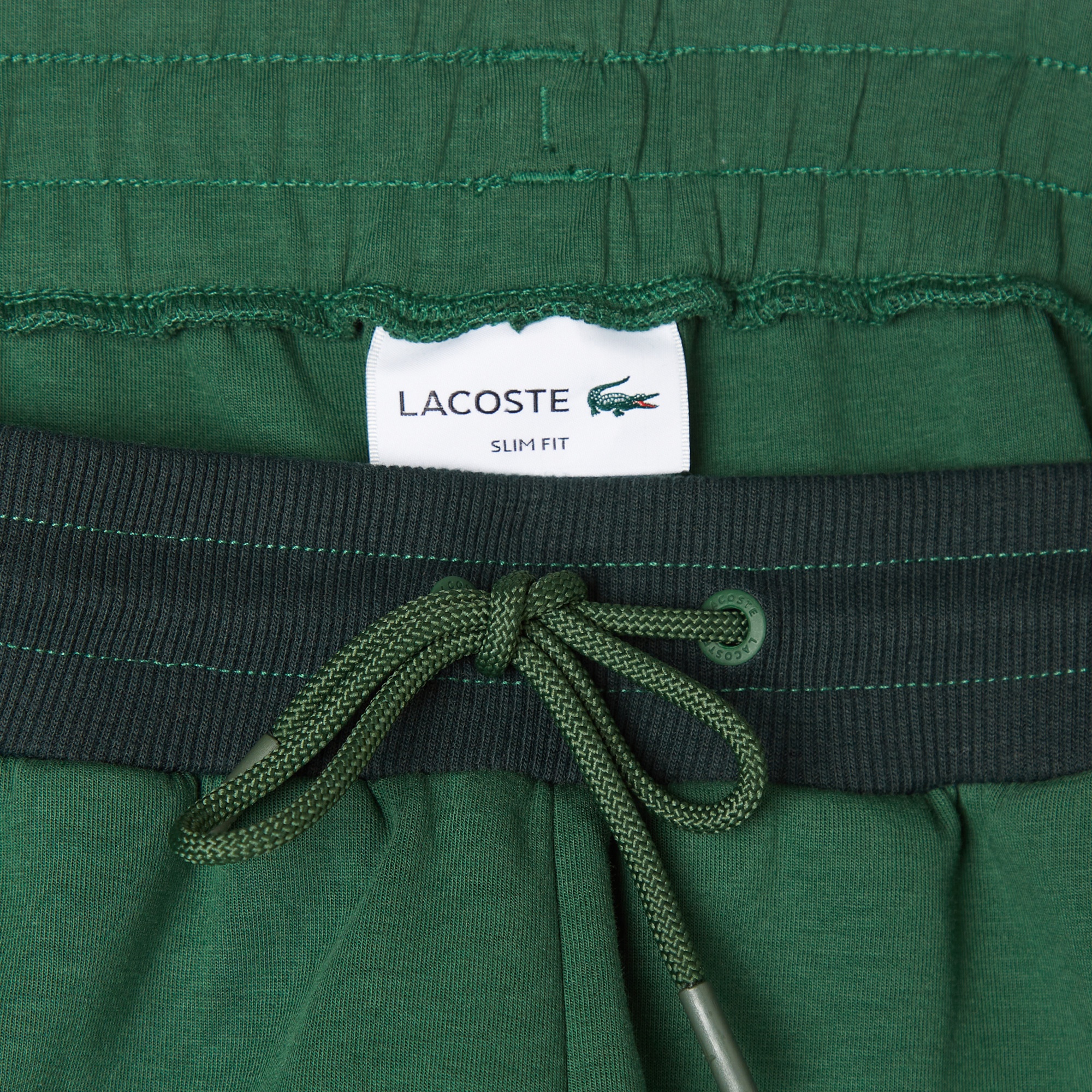 Lacoste Erkek Slim Fit Renk Bloklu Yeşil Eşofman Altı