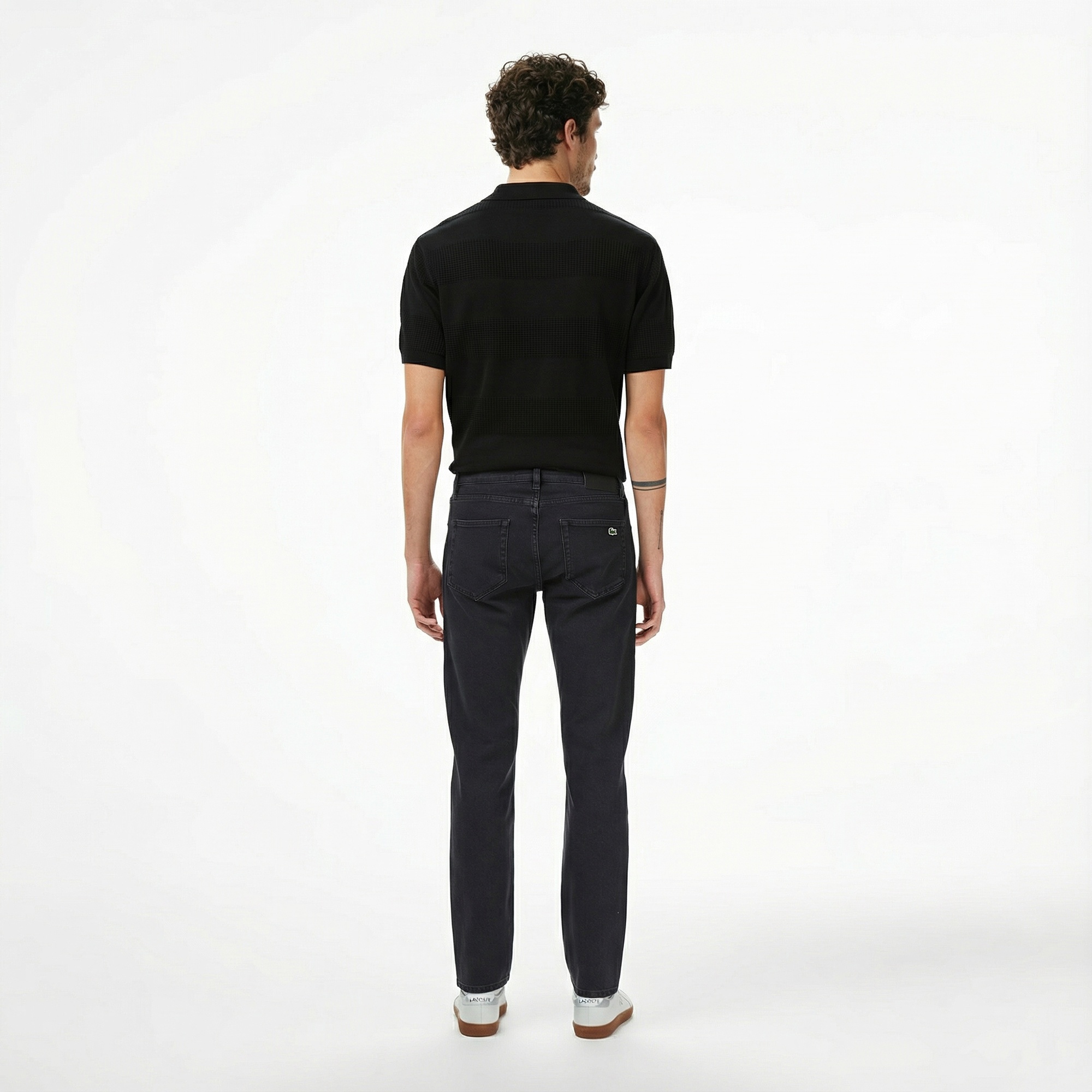 Lacoste Erkek Regular Fit Siyah Jean Pantolon
