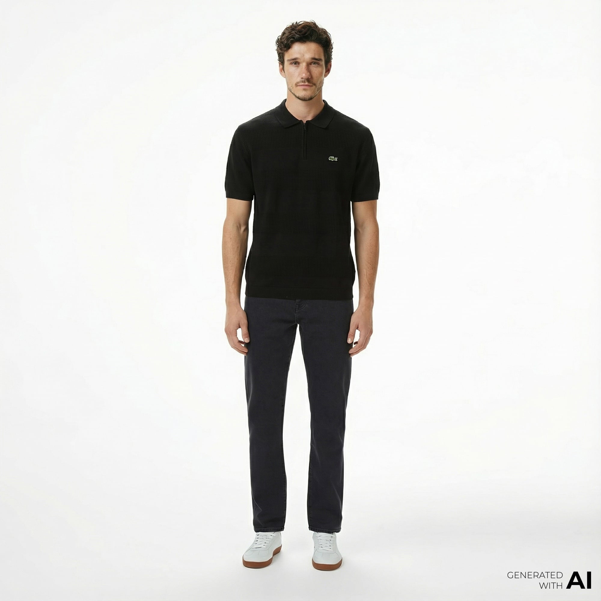 Lacoste Erkek Regular Fit Siyah Jean Pantolon