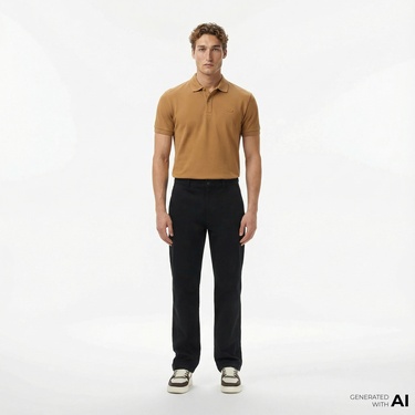  Lacoste Erkek Slim Fit Siyah Pantolon