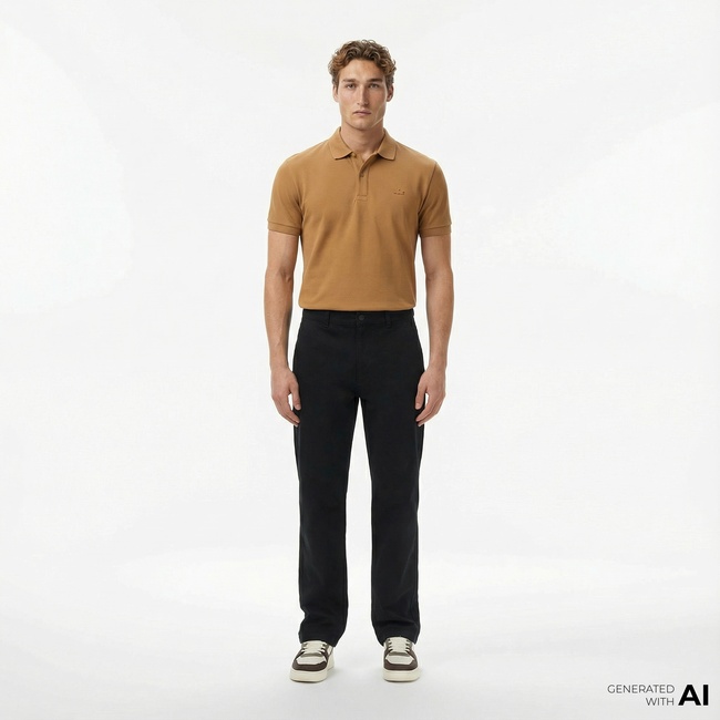  Lacoste Erkek Slim Fit Siyah Pantolon