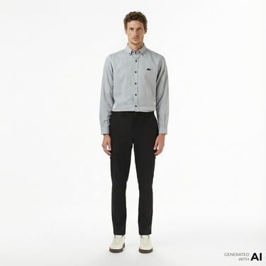  Lacoste Erkek Slim Fit Siyah Pantolon