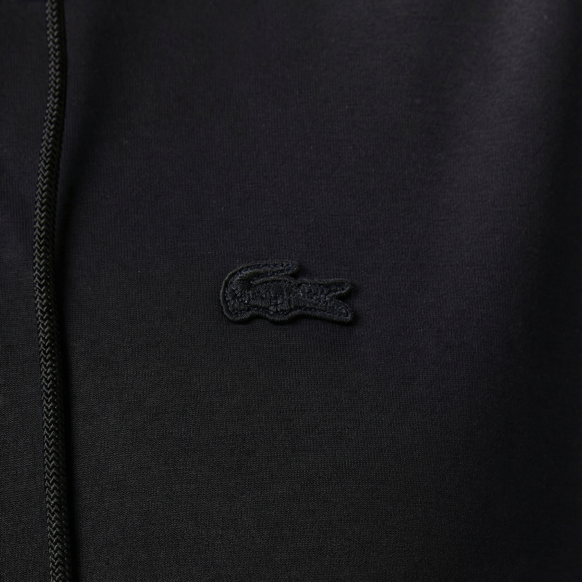Lacoste Kadın Relaxed Fit Kapüşonlu Siyah Sweatshirt
