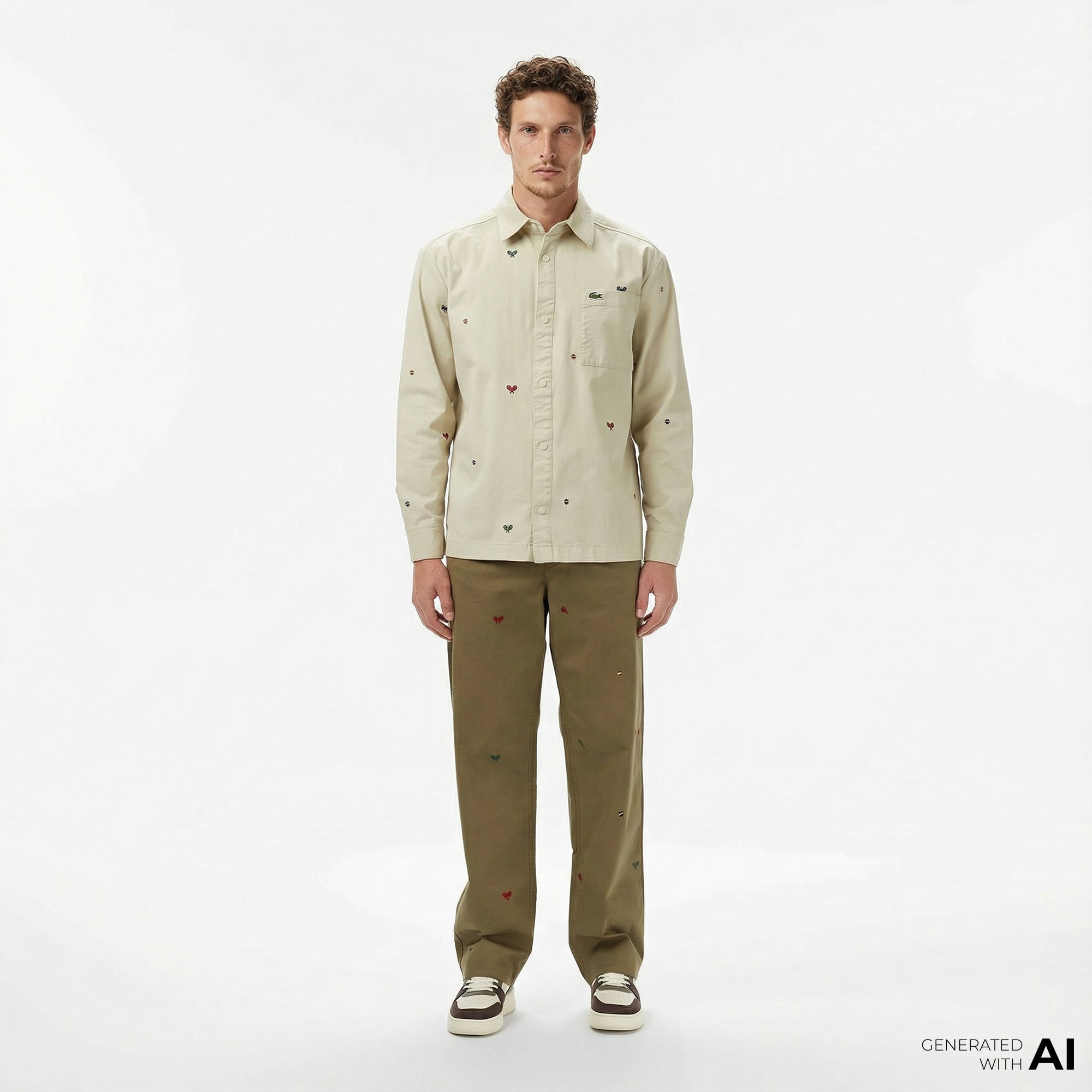  Lacoste Erkek Relaxed Fit Haki Pantolon