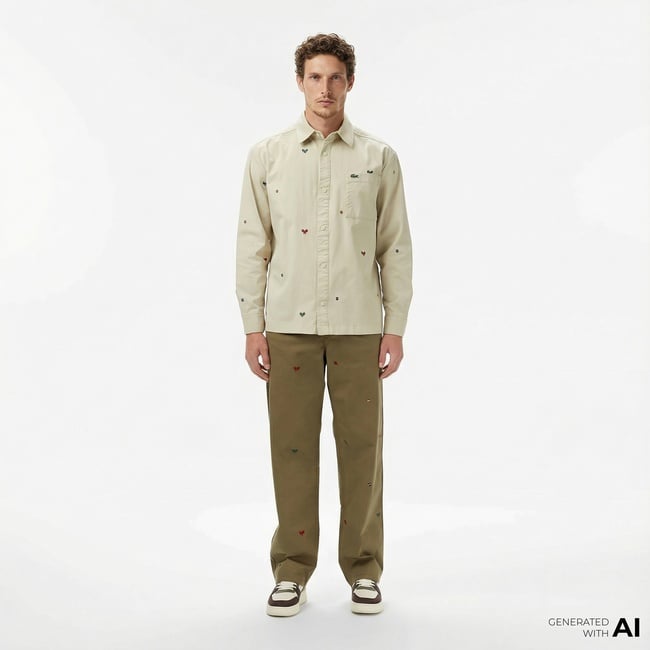  Lacoste Erkek Relaxed Fit Haki Pantolon