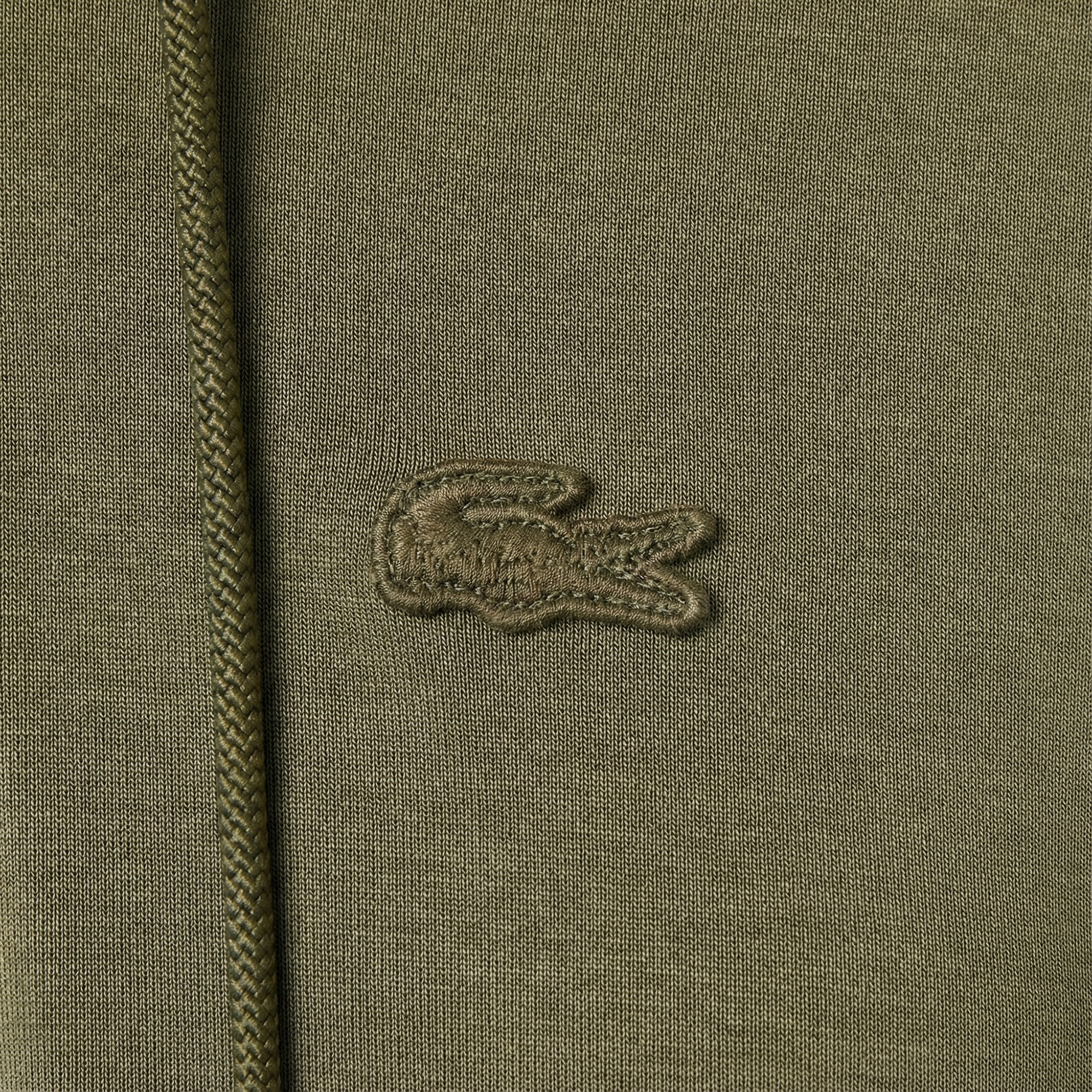 Lacoste Kadın Relaxed Fit Kapüşonlu Haki Sweatshirt