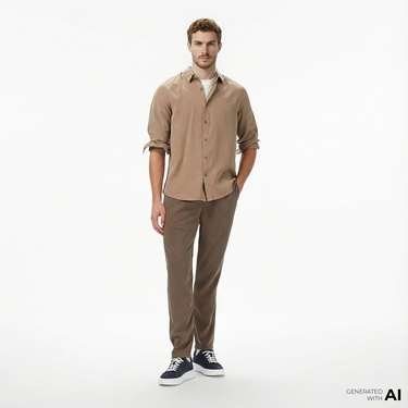  Nautica Erkek Kahverengi Jogger Fit Pantolon