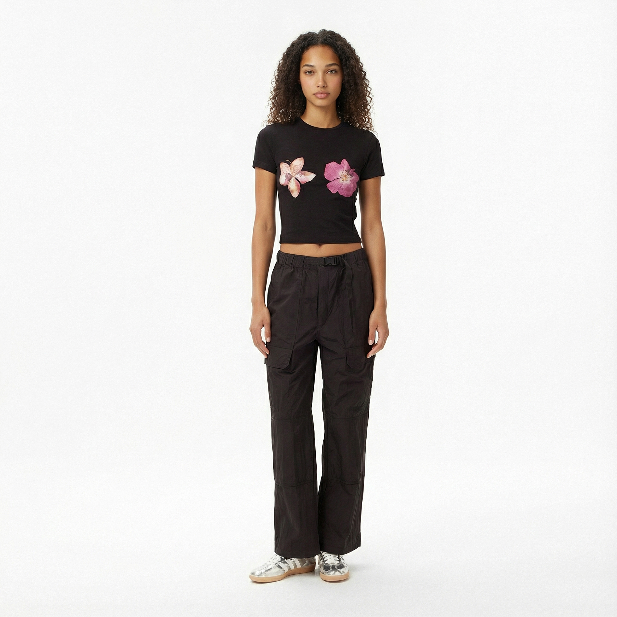  Les Benjamins Fitted 016 Kadın Siyah T-Shirt