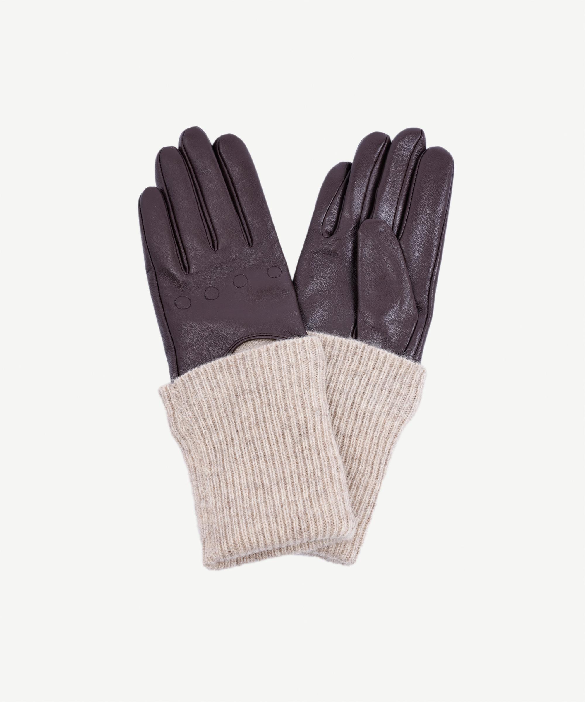 YARGICI Bileği Trikolu Deri Eldiven