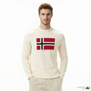  Napapijri D-Mura Erkek Bej Kazak