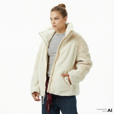  Napapijri A-Falkner Kadın Bej Ceket