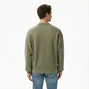  Napapijri B-Braies Erkek Haki Sweatshirt