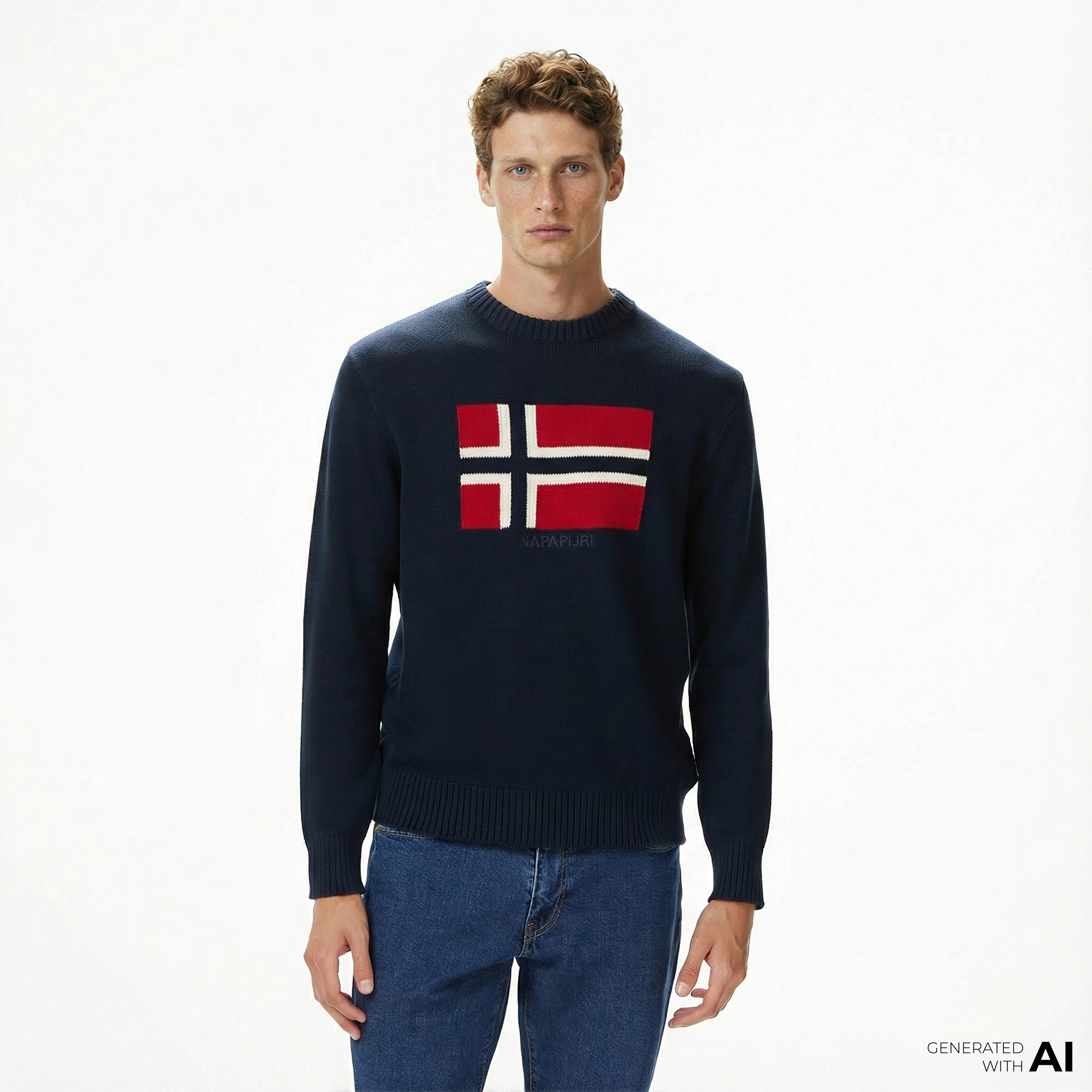 Napapijri D-Mura Erkek Mavi Kazak