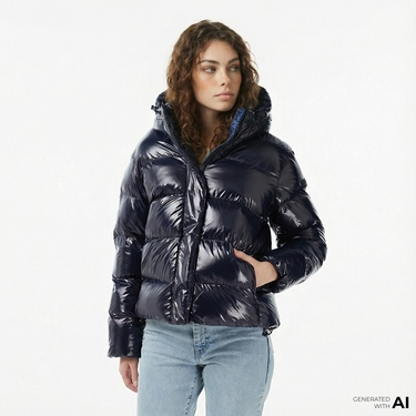  Napapijri A-Glane Kadın Mavi Ceket