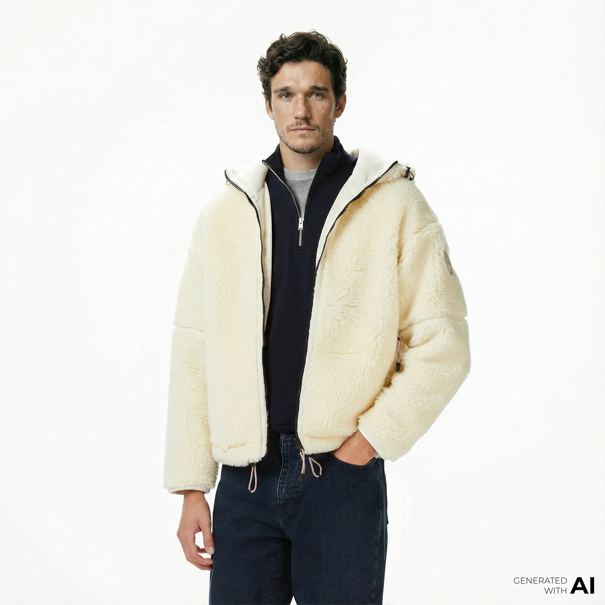 Napapijri T-Tires Erkek Bej Sweatshirt