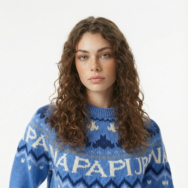  Napapijri D-Fiames Kadın Mavi Sweatshirt